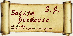 Sofija Jerković vizit kartica